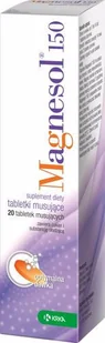 Krka Magnesol 150 tabl.mus 20 szt. - Pielęgnacja stóp Krka Magnesol 150 tabl.mus 20 szt. - Pielęgnacja stóp - miniaturka - grafika 1