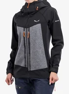 Kurtki damskie - Kurtka damska Salewa Comici Sw/Dst Jacket - black out - miniaturka - grafika 1