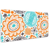 Podkładki na biurko - Mata ochronna na biurko Pastelowe kwiaty 100x50 cm, Dywanomat - miniaturka - grafika 1