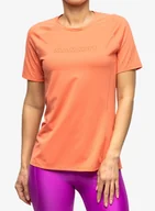 Koszulki i topy damskie - Koszulka szybkoschnąca damska Mammut Selun FL Logo T-Shirt - salmon - miniaturka - grafika 1