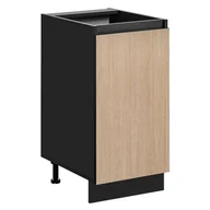 Szafki kuchenne - Szafka kuchenne stojąca Roma 40 cm kolor jodełka/czarny - miniaturka - grafika 1
