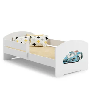 Łóżko dziecięce LUK z barierką 160x80 Policja - Łóżka dla dzieci i młodzieży - miniaturka - grafika 1