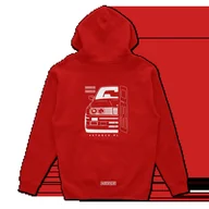Odzież do sportów motorowych - Bluza z kapturem przód BMW E30 czerwona-XS - miniaturka - grafika 1