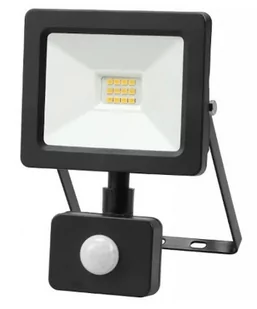 Naświetlacz LED z czujnikiem 10W b.neutralna 4000K 1000lm obudowa CZARNA IP65 GERMINA - Akcesoria do oświetlenia - miniaturka - grafika 1