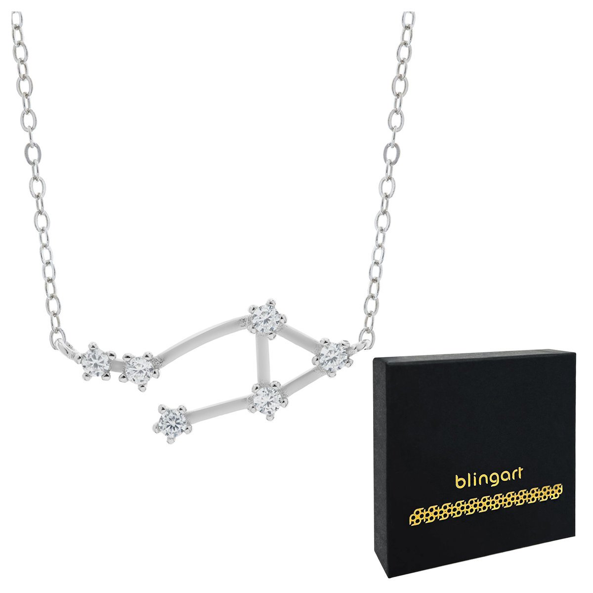 Naszyjnik srebrny znak zodiaku KOZIOROŻEC