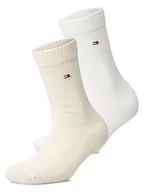 Skarpetki damskie - Tommy Hilfiger Skarpety w 2-paku Kobiety wiskoza biały wzorzysty, 35-38 - miniaturka - grafika 1