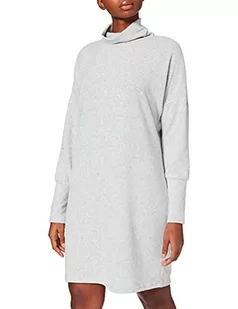 Noisy May Damska sukienka Nmcity L/S Bat Short, Jasnoszary melanż, S - Sukienki - miniaturka - grafika 1