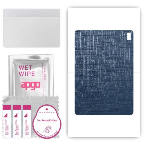 folia naklejka skórka strukturalna na TYŁ do HTC A103 - Tkanina Granatowa - apgo SKINS