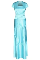 Sukienki - Sukienka FSU019 TURKUSOWY JASNY - Fokus - miniaturka - grafika 1