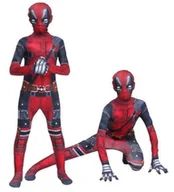Stroje karnawałowe - Strój Przebranie Kostium Deadpool Cosplay 122/128 (Z Metki L) - miniaturka - grafika 1