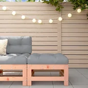 Pufy i podnóżki - vidaXL Podnóżek ogrodowy z poduszką, lite drewno daglezjowe - miniaturka - grafika 1