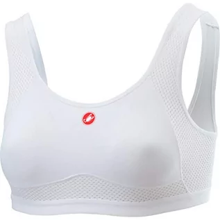 Biustonosze - CASTELLI castelli Damski biustonosz sportowy Rosso Corsa Bra, biały, S 4518550 - grafika 1