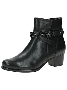 Caprice Damskie 9-25336-41 botki sznurowane z obcasem, Czarna papka, 40 EU - Botki damskie - miniaturka - grafika 1