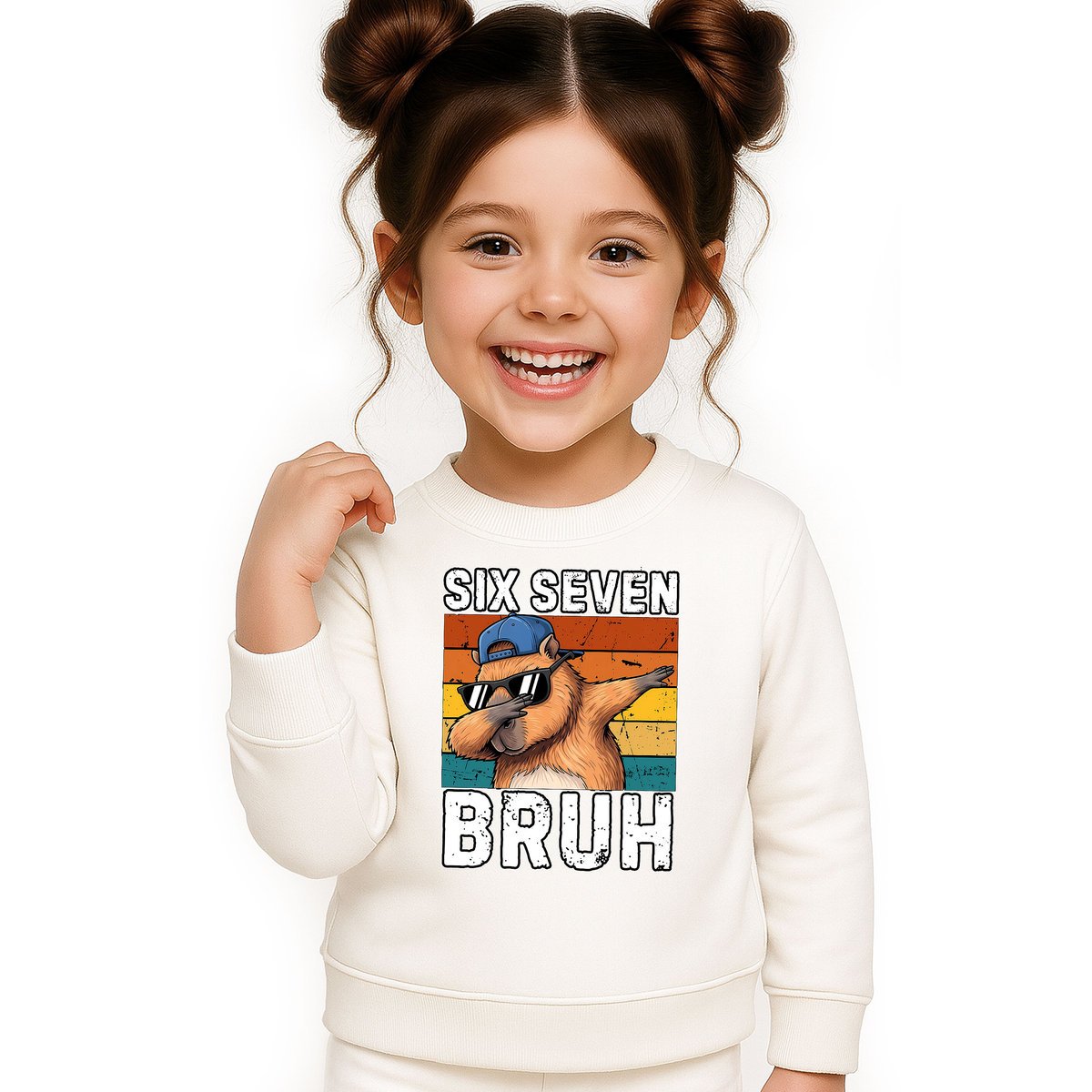 BLUZA DZIECIĘCA 67 SIX SEVEN VIRAL CAPYBARA 134-140 DLA CHŁOPCA DZIEWCZYNKI