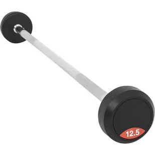 Gorilla Sports Sztanga gumowana prosta stała 12,5kg (100818-00008-0018) - Sztangi - miniaturka - grafika 1