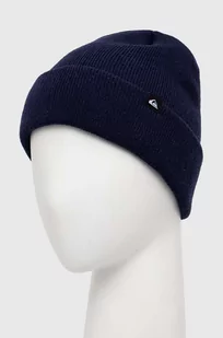 Quiksilver czapka wełniana kolor granatowy z grubej dzianiny wełniana - Czapki męskie - miniaturka - grafika 1