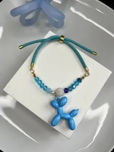 Bransoletka, Niebieski Balonowy piesek, HIT - Bransoletki - miniaturka - grafika 1