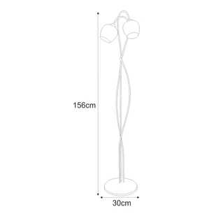 Bursztynowa lampa podłogowa do przytulnego salonu K-5193 z serii DIUNA - Lampy stojące - miniaturka - grafika 3