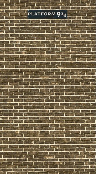 PRC PERON 9 i 3/4 śCIANA Z CEGIEŁ HARRY POTTER KING`S CROSS LONDYN HOGWART Uniwersalny