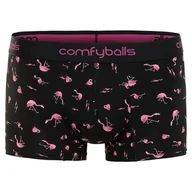 Majtki męskie - COMFYBALLS Bokserki REGULAR COTTON black flamingo - miniaturka - grafika 1