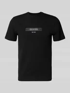 Koszulki męskie - T-shirt z detalem z logo - miniaturka - grafika 1