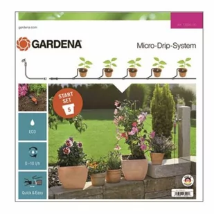Gardena kropelki nawadniania zestawy montażowe, czarna, 22.3 x 4.0 x 22.5 cm - Inne akcesoria do nawadniania - miniaturka - grafika 1