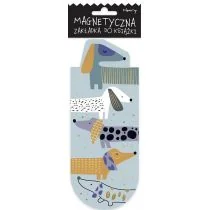 Zakładka magnetyczna owal Szare psy - Zakładki do książek - miniaturka - grafika 1