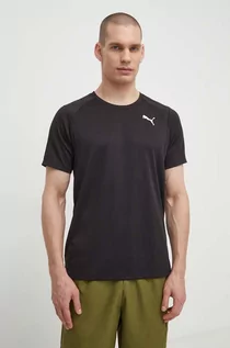 Koszulki męskie - Puma t-shirt treningowy Fit Full Ultrabreathe kolor czarny z nadrukiem 524930 - grafika 1