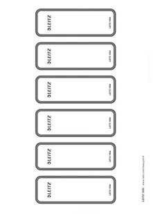 Leitz Etykiety grzbietowe do zapisywania na komputerze samoprzylepne do segregatorów Leitz 180°, 60 sztuk, 36 x 111 mm, papier, 16930085 - Etykiety do drukarek - miniaturka - grafika 1