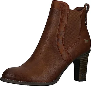 Mustang Damskie botki 1470-503, koniak, 36 EU - Botki damskie - miniaturka - grafika 1