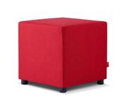 Fotele i krzesła biurowe - Taboret CHOE 50x50 cm czerwony - miniaturka - grafika 1