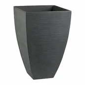 Donice - Donica wysoka Rillen 40x40 cm antracytowa Vog - miniaturka - grafika 1