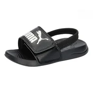 Buty dla dziewczynek - PUMA Unisex Baby Popcat 20 pasek z tyłu Ac Inf Slide Sandały, Czarna puma, biała puma - 22 EU - miniaturka - grafika 1