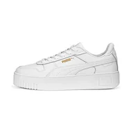 Trampki damskie - PUMA Damskie trampki uliczne Carina, Puma White Puma - białe złoto, 37 EU - miniaturka - grafika 1