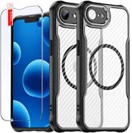 Etui i futerały do telefonów - Etui do iPhone 16edo MagSafe, Czarne Matowe, Trwałe, Wzmacniane|+ SZKŁO - miniaturka - grafika 1