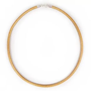 7807-10 Naszyjnik Rzemień Skóra Naturalna + Srebro 925 - Naszyjniki - miniaturka - grafika 1