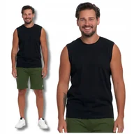 Koszulki męskie - PODKOSZULKA MĘSKA TANK TOP KOSZULKA BEZ RĘKAWÓW GŁADKA BOKSERKA MORAJ S - miniaturka - grafika 1