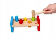 Klocki - Przebijak Wbijak Drewniany Przebijanka Wbijanka 2+ - miniaturka - grafika 1