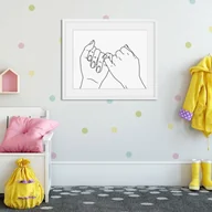 Wyposażenie pokoiku dziecięcego - Plakat czarno biały dla nastolatka I promise - miniaturka - grafika 1