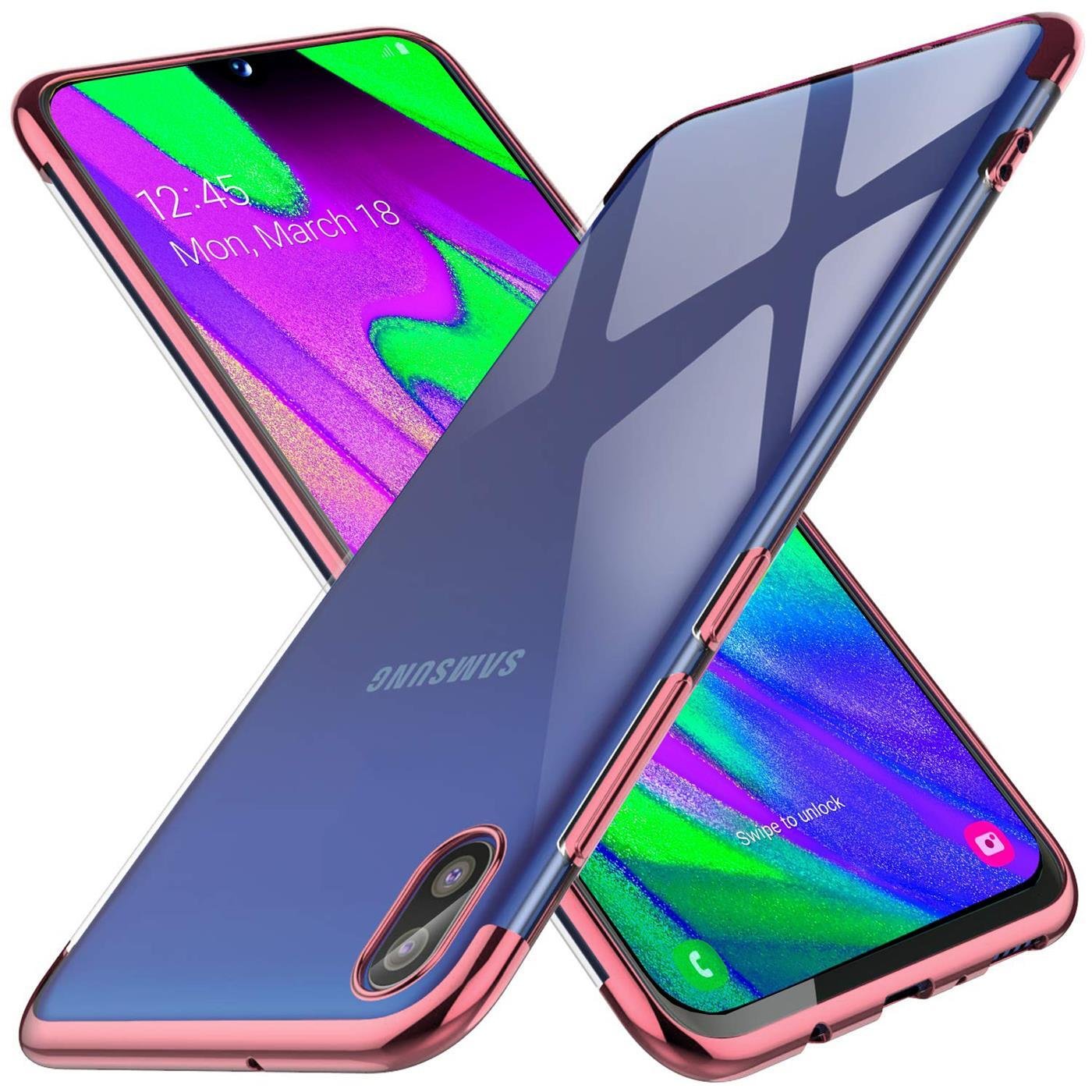 Etui TPU do Samsung Galaxy A10 Silikonowe przezroczyste etui na telefon z kolorowym brandingiem
