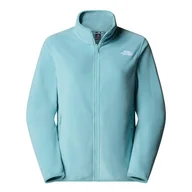 Bluzy sportowe damskie - Bluza damska The North Face 100 Glacier Full-Zip Fleece 0A8D2FBOA1 - niebieska - miniaturka - grafika 1