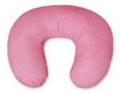 Poduszki do karmienia - Poduszka rogal do karmienia fasolka rozbieralna - Pepitka ciemny róż - miniaturka - grafika 1