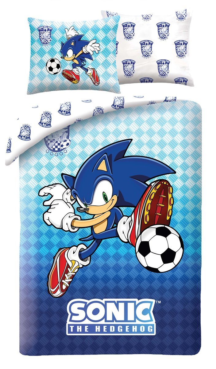 Pościel dziecięca Sonic the Hedgehog 140 x 200 Halantex mikrofibra Sonik