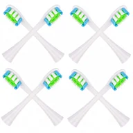 Końcówki do szczoteczek elektrycznych - 8x końcówki BIAŁE do szczoteczki sonicznej Oclean SE / X / X PRO / X PRO Elite / X PRO Digital / X10 / One / Air / Z / F1 / FLOW / Endurance - Reptila - miniaturka - grafika 1