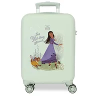 Walizki - Joumma Disney życzy bawić się z Valentino Walizka kabinowa zielona 33 x 50 x 20 cm sztywne tworzywo ABS boczne zapięcie szyfrowe 28,4 kg 2 kg 4 koła podwójny bagaż ręczny, Zielony, walizka kabinowa - miniaturka - grafika 1