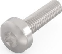 SCHROFF Śruba z łbem walcowym, Torx, stal niklowana, M2,5 10 mm, 100 szt.