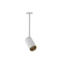 Lampy sufitowe - Nowodvorski Lampa 1 punktowa podtynkowa MONO SURFACE LONG S 10W GU10 biały złoty 7676 - miniaturka - grafika 1