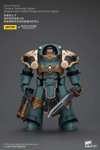 Figurka Warhammer The Horus Heresy / Herezja Horusa 1/18 - Sons Of Horus Tartaros Terminator Squad Sergeant With Volkite Charger And Power Sword - Figurki dla dzieci - miniaturka - grafika 1