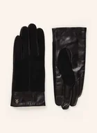 Rękawiczki - Tommy Hilfiger Skórzane Rękawiczki schwarz - miniaturka - grafika 1