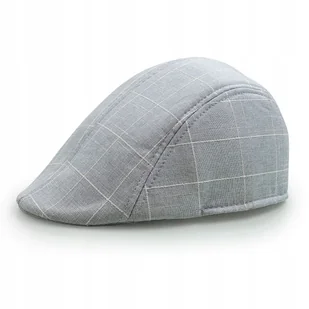 Czapka Męska Kaszkiet Letni Niebieski W Kratkę Pako Jeans - Czapki męskie - miniaturka - grafika 1